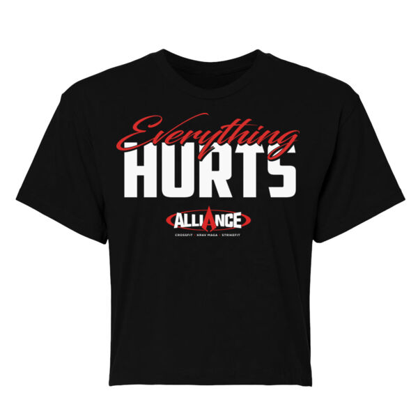 EVERYTHING HURTS - WOMEN'S CROP T-SHIRT - $FN2365$ Thumbnail